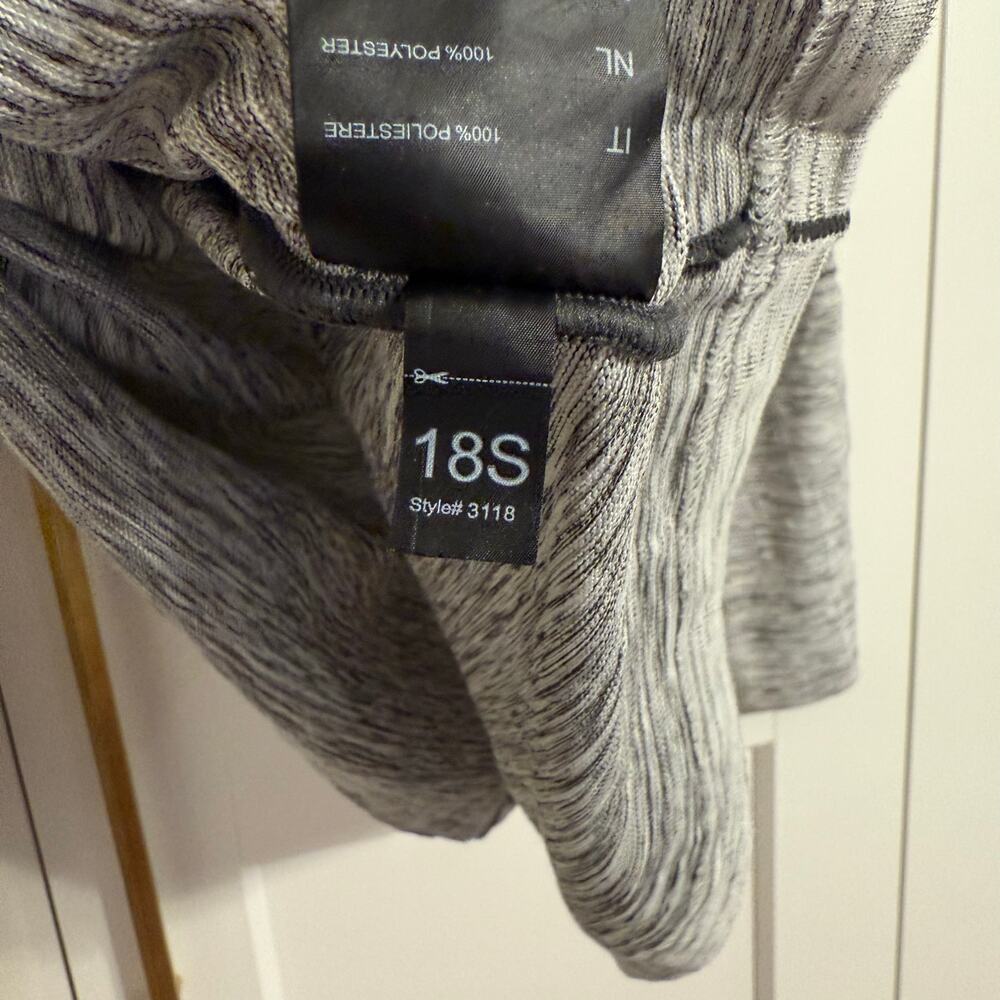 KUHL Men’s LARGE Alloy Heather Cloud Gray Long Sleeve Quarter Zip Mock Neck - Picture 8 of 9